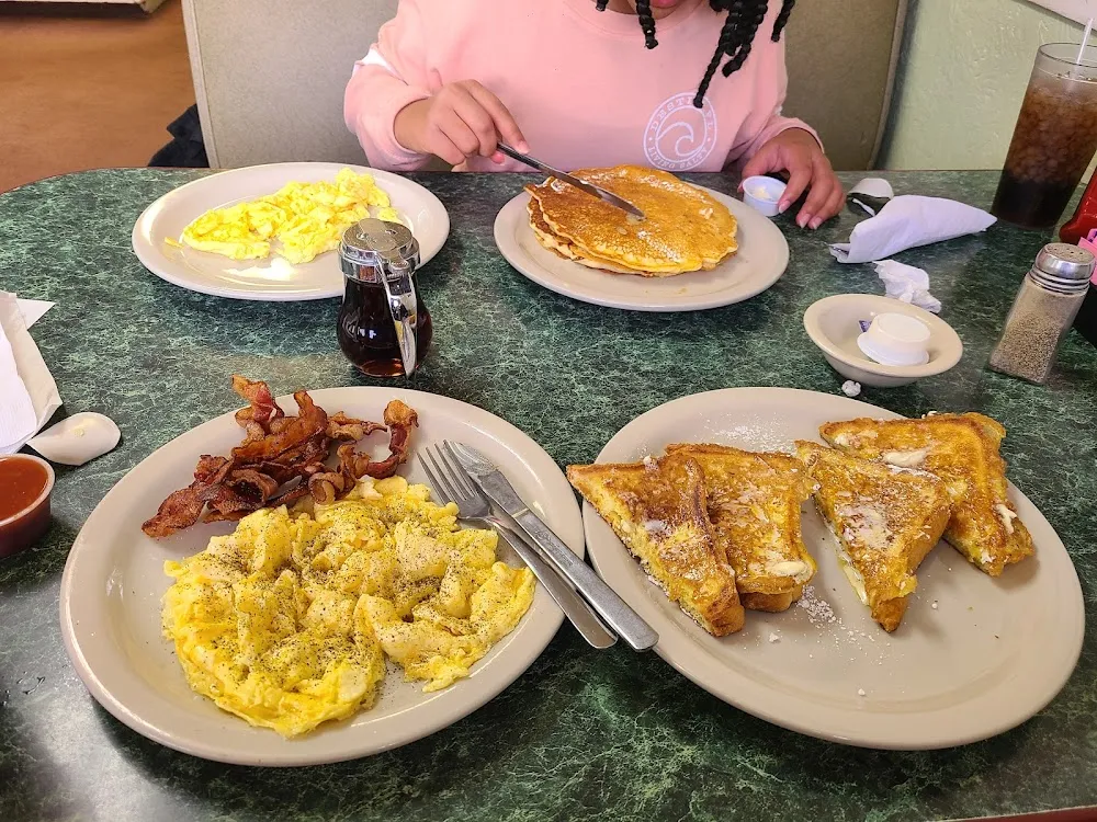 French Toast with Eggs and Bacon